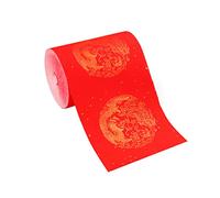 Rollo de papel rojo Xuan para parejas de festivales de primavera, diseños clásicos, papel de arroz grueso, recuerdo de Año Nuevo, para parejas Xuan medio maduras para fiesta de Año Nuevo chino