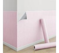Rollo de Papel Tapiz Aislamiento Termico, Papel Pintado Autoadhesivo Pared para Decorativo Salón/Dormitorio, Placas Antihumedad Impermeable a Prueba Insonorizado(Rosa,50 x 5000 cm)