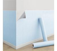 Rollo de Papel Tapiz Aislamiento Termico, Papel Pintado Autoadhesivo Pared para Decorativo Salón/Dormitorio, Placas Antihumedad Impermeable a Prueba Insonorizado(Azul,50 x 280 cm)