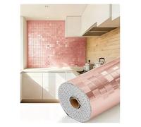 Rollo de papel tapiz decorativo de 2mm de espesor, paneles de pared extraíbles, revestimientos de paredes despegables y adhesivos for techo de Hotel/decoración del hogar(Pink,40x300cm)