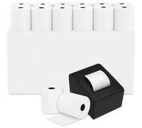 Rollo de Papel Térmico 80x80 mm | Caja de 50 Unidades | Papel Térmico para Impresora TPV, Registradora y Tickets de calidad Sin BPA y con Canuto de Cartón | Ideal para Hostelería y Comercio