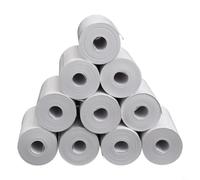 Rollo de papel térmico de 57 x 30 mm para mini impresoras térmicas para dispositivos portátiles del sistema EPOS, 10 rollos transparentes para imagen nítida sin BPA, núcleo de 12,7 mm (A)