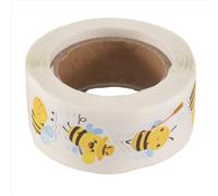 Rollo de pegatinas de abejas - 500 pegatinas lindas de abejas para guardería