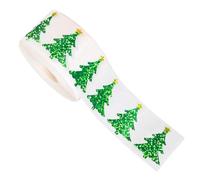 Rollo De Pegatinas De Árbol De Navidad 500 Piezas De Calcomanías Festivas