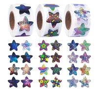 Rollo de Pegatinas de Estrellas, 1500 Piezas Pegatinas de Recompensa Brillantes Autoadhesivas, Pegatinas de Estrellas Brillantes para Niños Actividades de Manualidades (Pegatinas de estrellas)