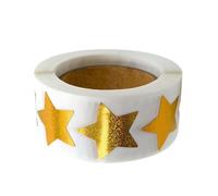 Rollo De Pegatinas De Estrellas Doradas Brillantes, Etiquetas Autoadhesivas Con Purpurina De 500 Piezas, Pegatinas De Recompensa Para El Aula Para Profesores, Para Niños Para Libros | Para Deco