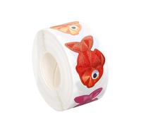 Rollo de pegatinas de pescado - Adhesión impermeable, pegatinas de peces de recompensa para profesores, pegatinas de pescado | Scrapbooking Journaling Laptop Fundas Teléfono Fundas de Monopatín
