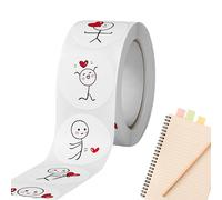 Rollo de pegatinas de recompensa de dibujos animados - 500 piezas lindos incentivos de juego para niños | Sellos de sobres motivacionales para tarjetas y paredes | Oferta de refuerzo positivo para doc