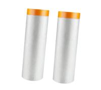 Rollo de película de autopista autoestecia con cinta previa a la aplicación, láminas de polvo de plástico para muebles, piso, pared, sofá y protección para automóviles durante proyecto 6 Rolls 3mx20m