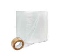 Rollo de plástico de burbujas 50 cm x 100 m + precinto 48 mm x 66 m | Varias medidas | Ideal para embalaje, mudanzas, protección