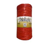 Rollo de rafia de 200 m, color rojo (15)