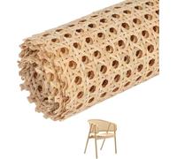 Rollo de ratán con Correas de caña, Tejido de ratán Abierto, Trenza de ratán, Trenza vienesa para Muebles, de plástico PE,para proyectos de azotes, decoración del hogar, 40 x 100 cm