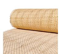 Rollo de Ratán de Caña Rollo de Mimbre Natural, ratan, ratán, 40 x 300cm Rejilla Mimbre Rollo de Malla de Ratán Cruz Tejida de Mano, Ratan Natural por Metros Correa de Caña para Tejida para Sillas