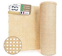 Rollo de Ratán Natural para Reparación y Restauración de Muebles y Chaises, Ideal para Proyectos DIY y Artesanía, Aporta Un Toque Único a Tus Creaciones (50x100CM)