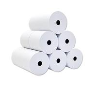 Rollo de Recibo Térmico,12 Rollos de Papel Térmico,Papel para Tickets de Datáfonos, Cajas Registradoras y Tpv. (57x55mm)