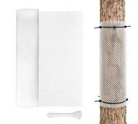 Rollo de red de pollo, red de aves de corral con dimensiones de 39,9 centímetros x 3,05 metros - valla con 50 bridas | Para uso con aves de corral, perros, mascotas, conejos, aves de corral, plantas,