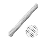 Rollo de rejilla de caña de plástico blanco, 40,1 cm x 1 m, material de tejido de ratán sintético de polietileno tejido a mano, lámina de malla de ratán PE, suministros de reparación para bricolaje de