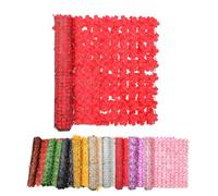 Rollo de seto artificial de 100 x 300 cm, valla decorativa verde para balcón y privacidad al aire libre, incluye 100 lazos verdes, perfecto para jardín, paisajismo y decoración del hogar