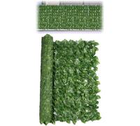 Rollo de seto hiedra artificial, 50 x 200 cm, hojas realistas for paneles decorativos valla, resistente a la intemperie y a los rayos UV, pantalla privacidad for el balcón del hogar(A)