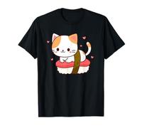 Rollo de sushi para gatos, comida japonesa Kawaii para dueño de gato, sashimi nigiri Camiseta