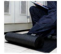 Rollo De Tapete Aislante De Goma De 6 KV, Tapete Aislante Eléctrico Impermeable Y Antideslizante para Electricistas, Tapete De Seguridad Antielectrocución De Gran Tamaño(Black-3mm,1x5m/3.3x16.4ft)