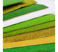 Rollo de tapete de césped para modelo de ferrocarril y juegos de guerra, accesorios de mesa de arena con césped realista y respaldo fuerte (A)