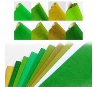 Rollo de tapete de césped para modelo de ferrocarril y juegos de guerra, accesorios de mesa de arena con césped realista y respaldo fuerte (G)