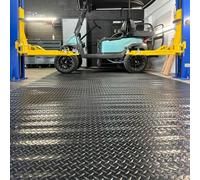 Rollo de tapete de goma gruesa antideslizante para motocicleta, vehículos, camiones, SUV, solución de estacionamiento duradera y resistente
