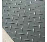 Rollo de tapete de goma resistente de 1/8 pulgadas de grosor, protector antideslizante e impermeable para debajo del vehículo, sótano y taller, camino de PVC duradero para uso en plantas y jardín (1.5