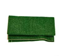 Rollo de tapete de paisaje de césped para paisajes de juegos de guerra, mesa de arena, modelo de dioramas de ferrocarril, material de papel, tamaños y colores opcionales (verde oscuro, 50 x 50 cm)