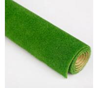 Rollo de tapete de paisaje de césped para paisajes de juegos de guerra, mesa de arena, modelo de dioramas de ferrocarril, material de papel, tamaños y colores opcionales (M-id verde, 25 x 25 cm)