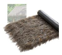 Rollo de Techo de césped Artificial Tipo Paja para Bares Tiki, Paneles de Paja sintética, decoración rústica para Exteriores, 1x8,5m/3,3x27,9ft, Fiestas y Eventos en el jardín.