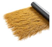 Rollo de techo de paja artificial impermeable ignífugo para cabañas Tiki, decoración de fiesta hawaiana, paja de heno falsa para patio, piscina, playa (1 x 20 m)