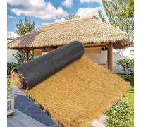 Rollo De Techo De Paja Artificial Para Decor De Bares Tiki |Techo De Paja Sintética Resistente UV Para Jardines | Rollo De Paja De Palma Impermeable Para Cabañas Mexicanas(Size:0.5*3m(1.6*9.8ft))