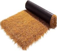 Rollo de techo de paja artificial para Tiki, impermeable, de paja sintética, de bajo mantenimiento, sin residuos negros, ideal para decoración de palapa, palmera, jardín, bar, casa de campo