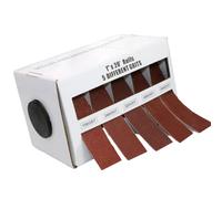 Rollo de tela de esmeril, rollo de papel de lija abrasivo de grano 4/5/6 surtido de papel de lija con dispensador para carpintería para carpintería de auto rollo de tela de esmeril