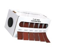 Rollo de tela de esmeril, rollos de papel de lija abrasivo de grano 4/5/6, papel de lija surtido con dispensador para carpintería, automotriz, rollo de tela de esmeril