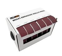 Rollo de tela Emery, rollos de papel de lija abrasivo de 6 granos, paquete surtido con dispensador para pulido de metales para carpintería, 80 150 240 320 400 600Grits Correas de lijadora de 8 metros