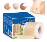 Rollo de tirita de cicatriz de silicona, rollo de 3 m x 120 pulgadas, 3M Premium Silicona, Apósito profesional de silicona para cicatrices después de cicatrices, cesárea, queloide, acné y quemaduras