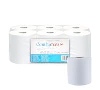 Rollo de Toalla Papel, Tamaño Mediano, 450 Hojas, 2 Capas, 18,5 x 20 cm, 6 Rollos