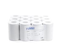 Rollo de toallas de mano de papel de Funny, 12/Mini, 1