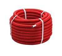 Rollo de tubo multicapa corrugado rojo Ø16 mm | Longitud 50 m | Aislamiento térmico eficiente | Ideal para fontanería y calefacción | Resistente y fácil de instalar | QUICK PLOMBERIE