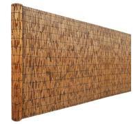 Rollo de valla de bambú natural, 50-170 cm de altura para jardín, patio, ecológico, duradero, decorativo de bambú para uso en interiores y exteriores