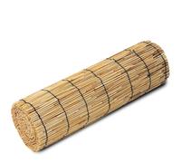 Rollo de valla de bambú, pantalla decorativa tejida a mano, transpirable, fácil instalación para uso en jardín al aire libre