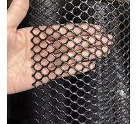 Rollo de valla de malla de plástico negro, agujeros de 3 pulgadas, 0,5 x 30 m, red de jardín, extra larga y flexible para balcón, protección al aire libre y solución de seguridad