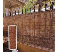 Rollo de valla de privacidad de bambú, 3.3 x 16 pies, 4 pies de alto, pantalla natural para plantas, jardín, piscina, patio y balcón, solución de privacidad y decoración al aire libre