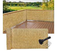 Rollo de valla de privacidad de bambú para jardín, impermeable, protección al aire libre, disponible en alturas: 2 pies, 3 pies, 4 pies, 5 pies, 6 pies, perfecto para patios y patios