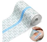 Rollo de vendaje para tatuajes, película de poliuretano impermeable con certificación CE (3 tamaños) | Apósito adhesivo médico para el cuidado posterior del tatuaje y protección de cicatrices | Sin