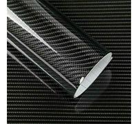Rollo de Vinilo Negro Fibra de Carbono, KACEPAR Lámina Autoadhesiva de Protección de Pintura para Coche, Moto, Furgoneta, Decoración Interior/Exterior DIY, Efecto Textura 5D, 50cm x 152cm