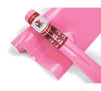 Rollo de vinilo Oracal 651 de 61 cm x 3 m, color rosa suave, en un núcleo de 1.5 pulgadas, vinilo adhesivo para cortadores Cricut, Silhouette y Cameo, acabado brillante, para exteriores y permanente